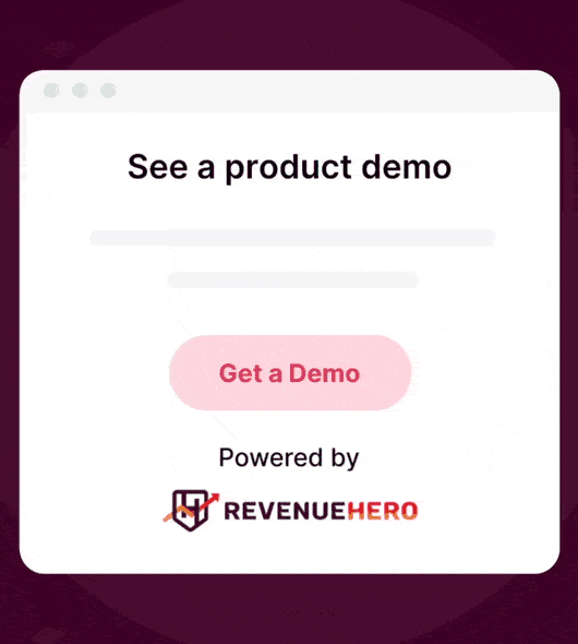 A GIF of RevenueHero’s instant meeting scheduler.