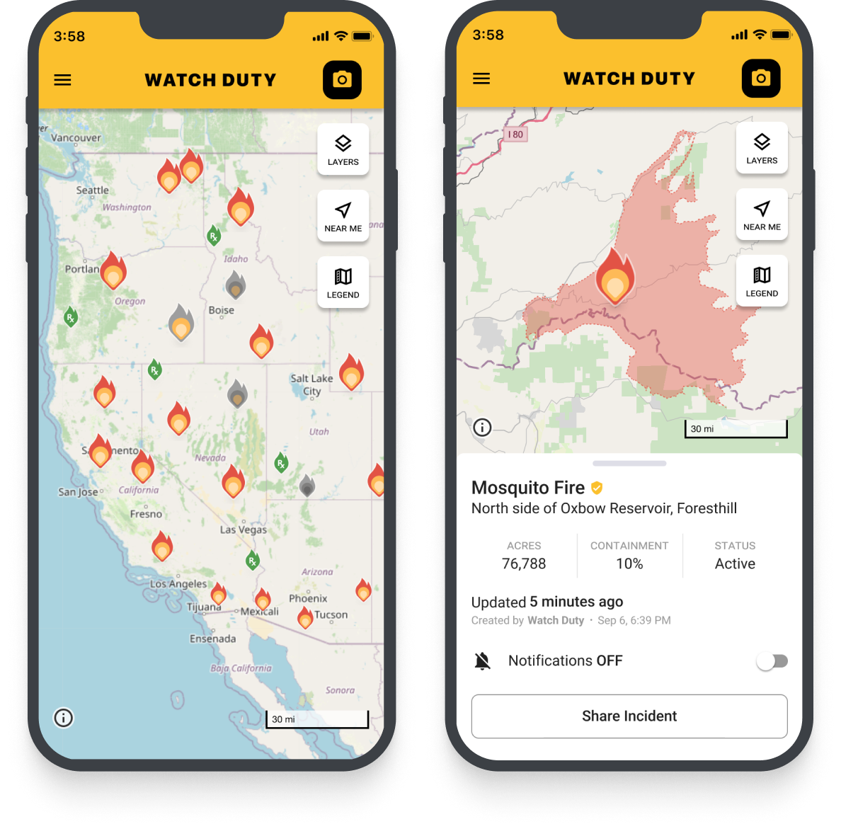 Watch Duty Wildfire Maps Alerts