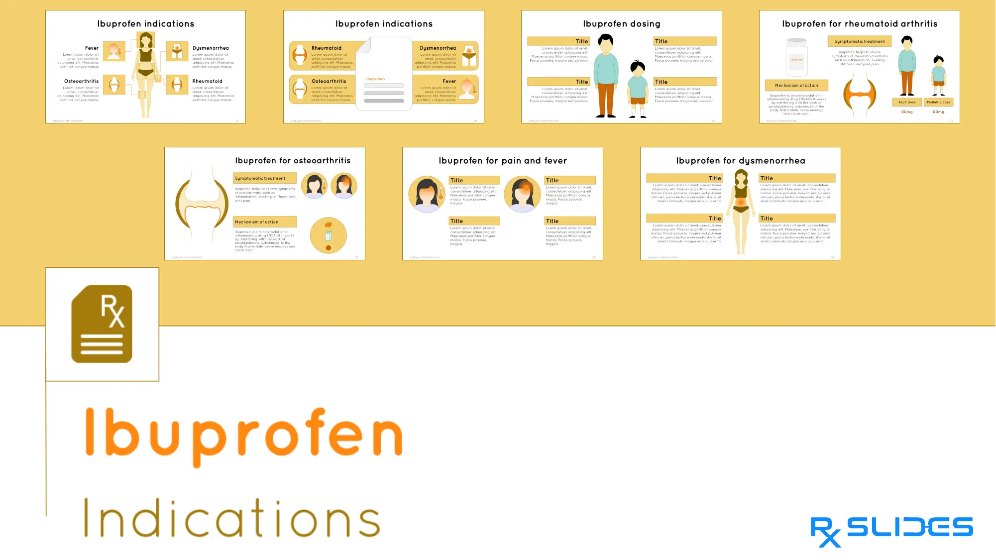 Download Ibuprofen PowerPoint Template| RxSlides