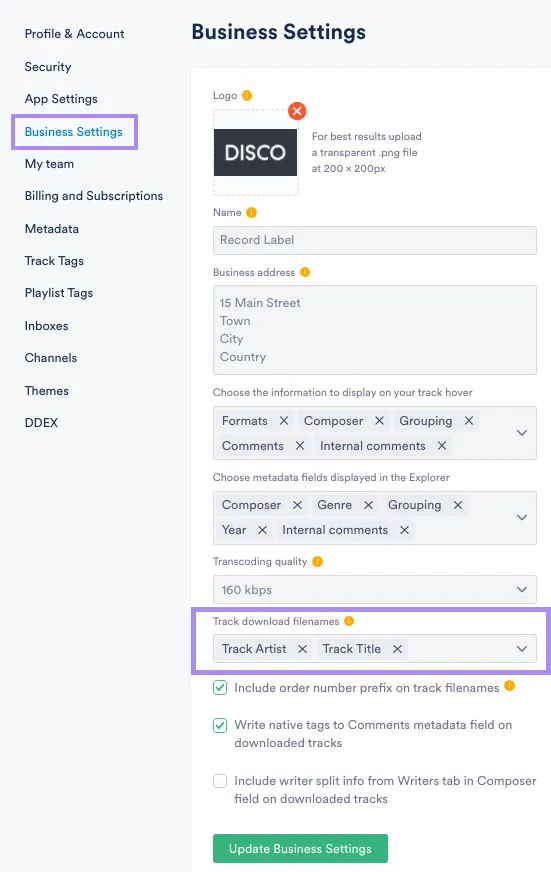 Customizing Account Settings & Branding