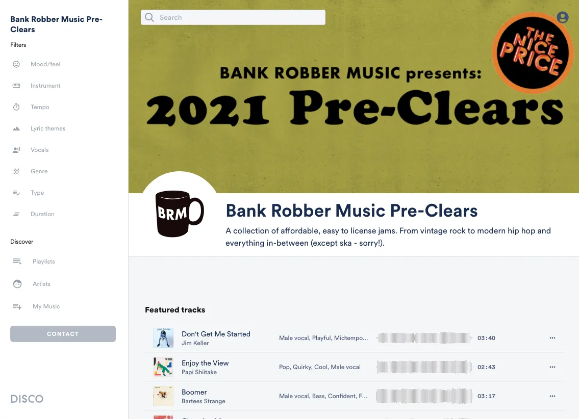 How to build a DISCO Catalog