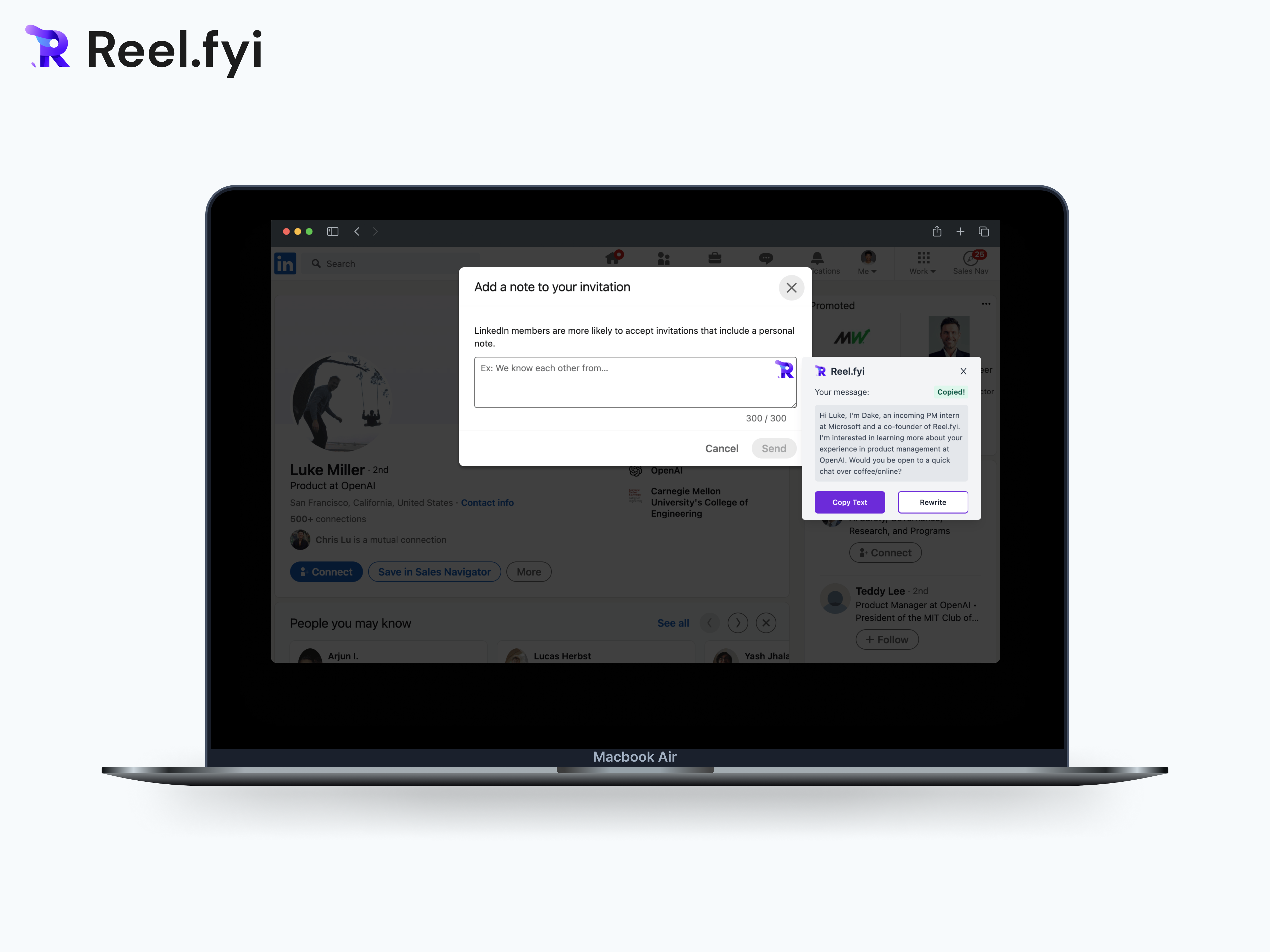 Reel.fyi - AI Copilot for LinkedIn
