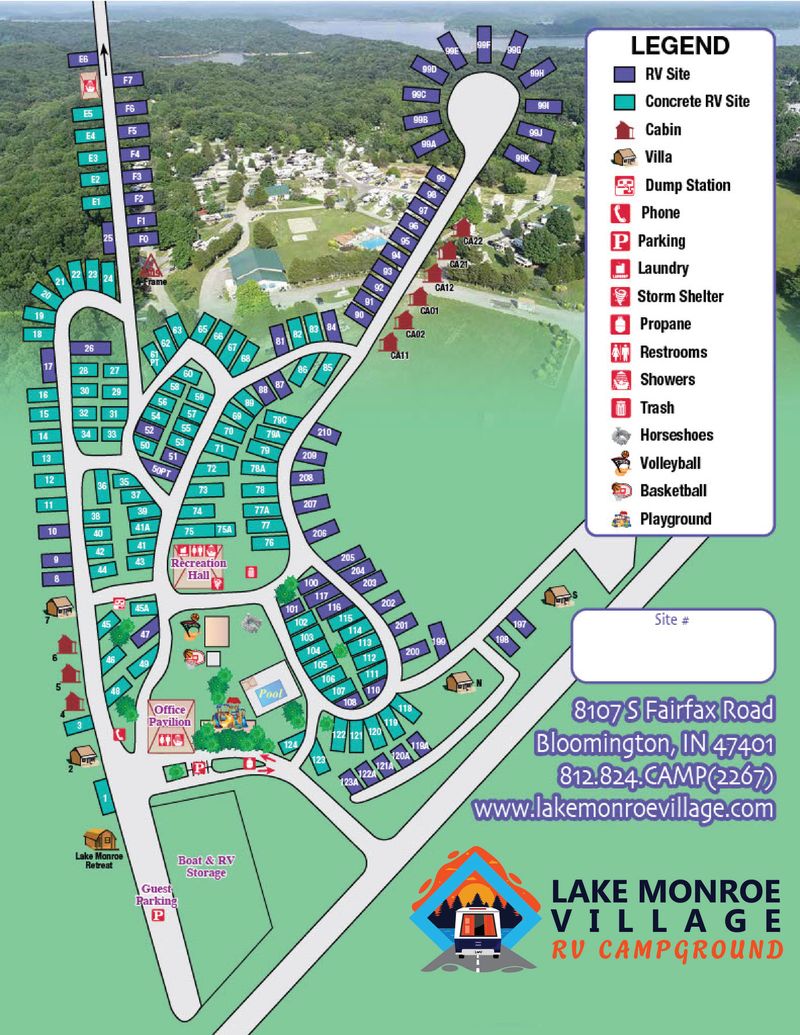 Map Of Lake Monroe Indiana