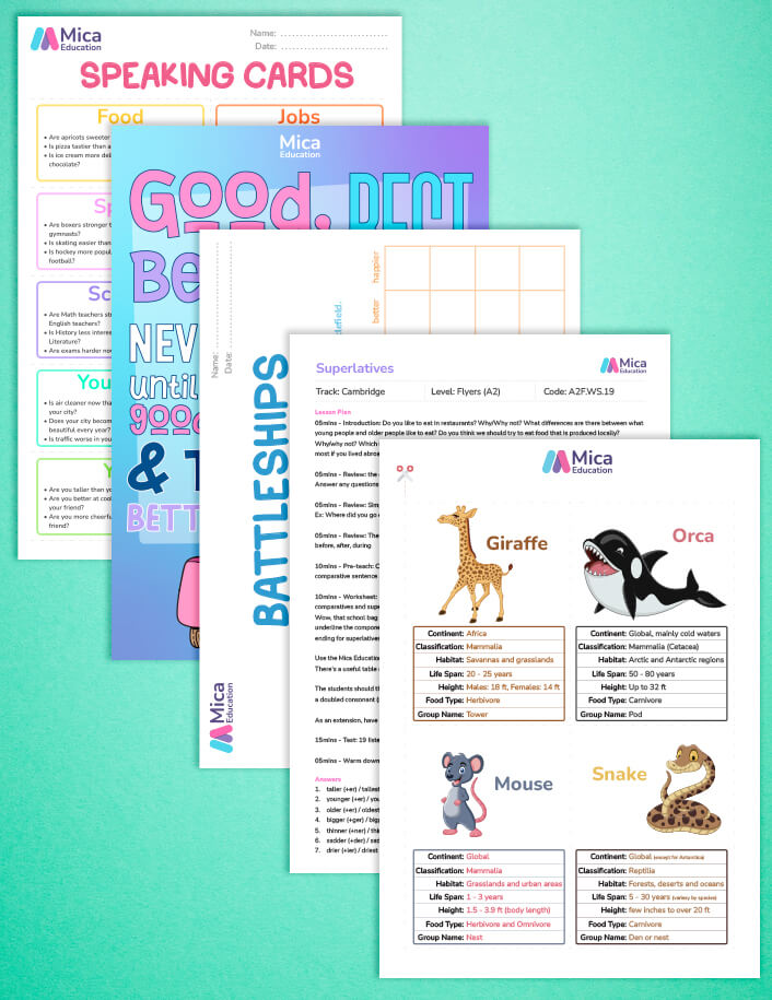 Mica Education Shop - Present Continuous Bundle