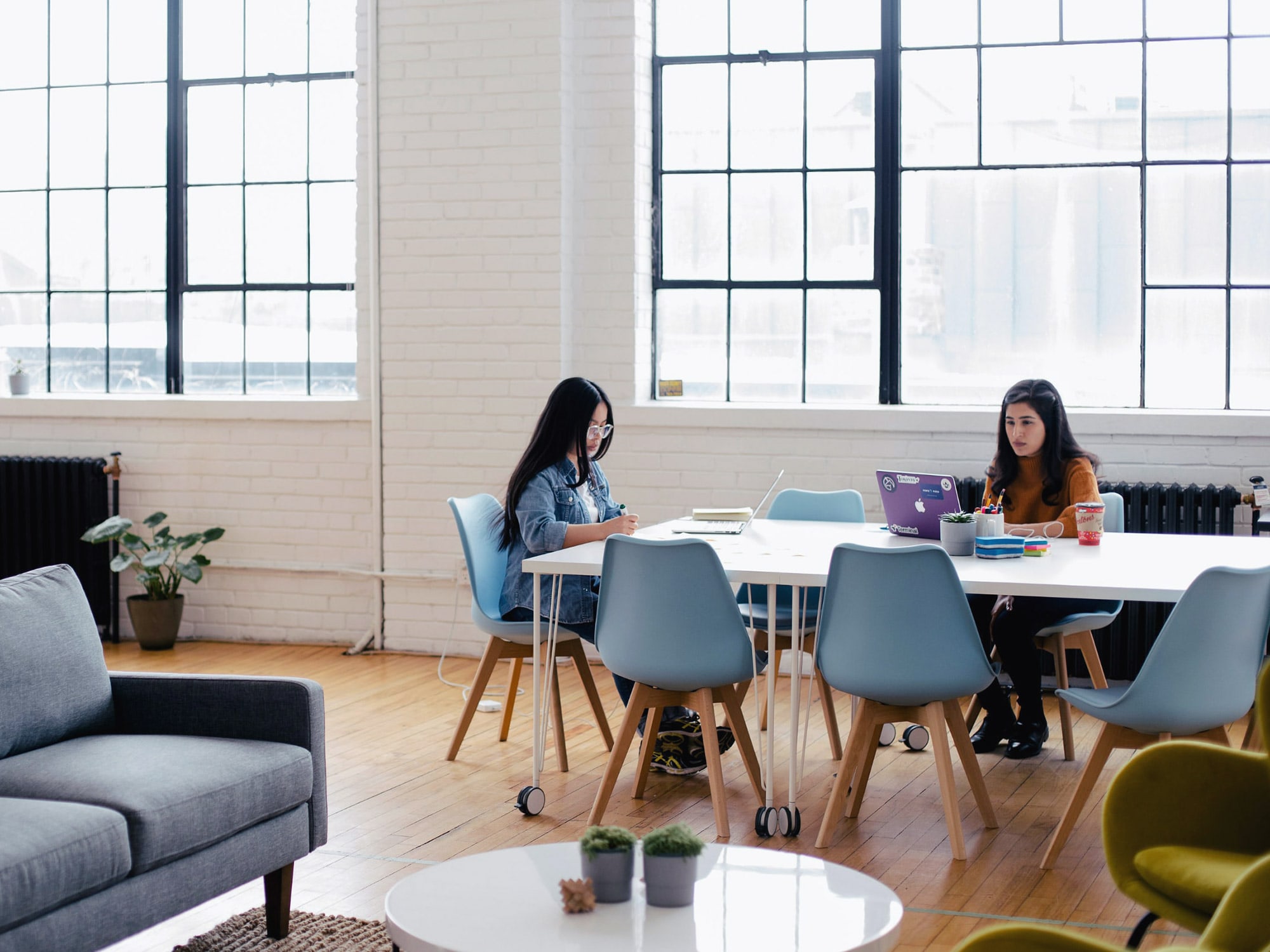 Modern office workspace
