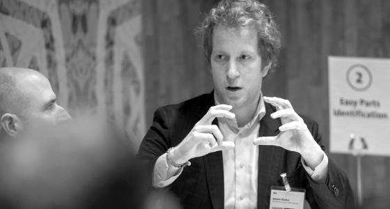 A person is explaining details.