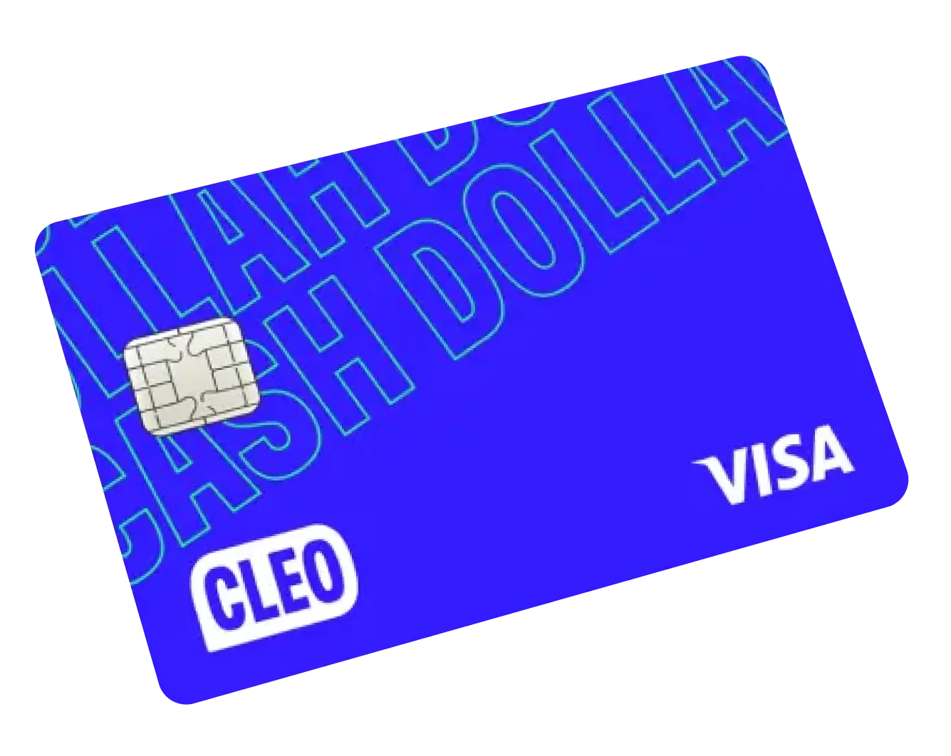 A blue credit card