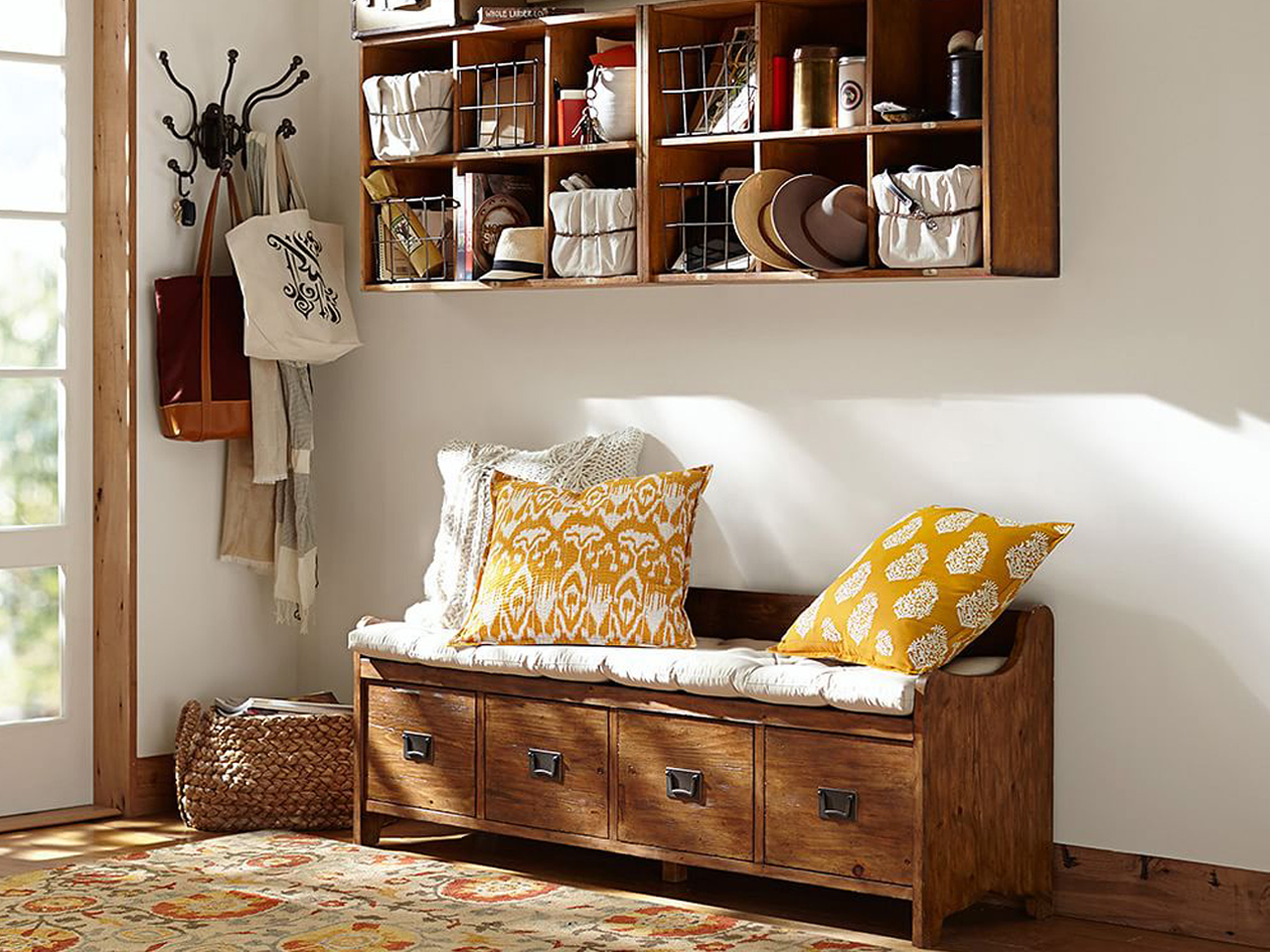 The Charm and Functionality of an Entryway Bench | National Assemblers
