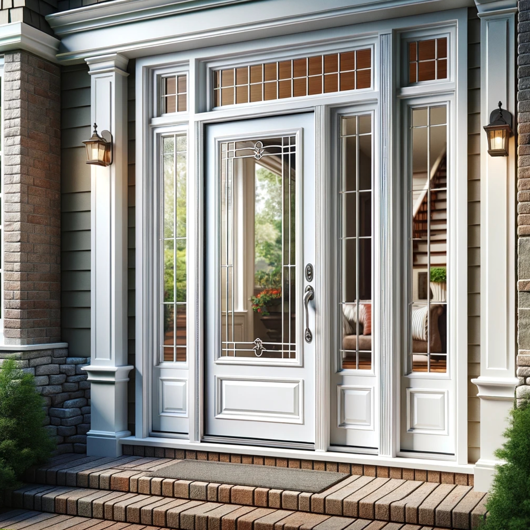 Lowe's storm door for secure and stylish protection.