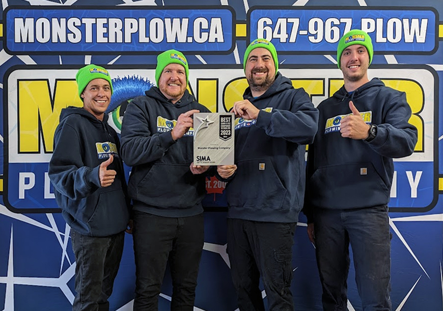 Monster Plowing Company Wins SIMA's Best Employers in Snow and Ice