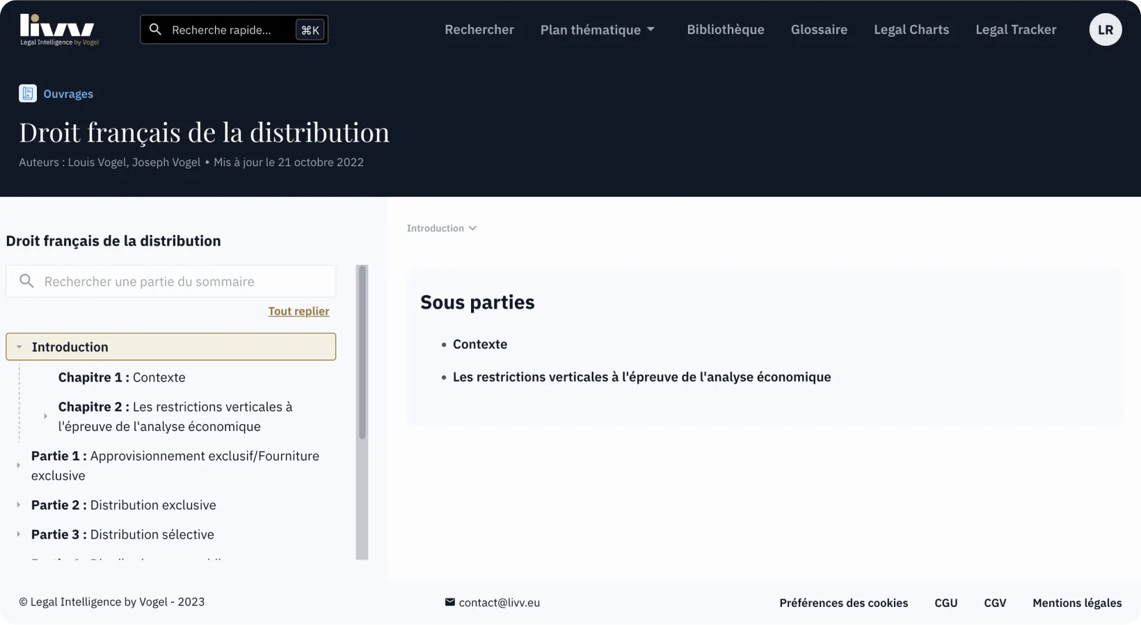 Droit français de la distribution Livv