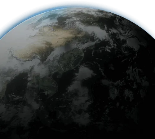 Image of Earth representing the interconnectedness of entertainment and environmental impact