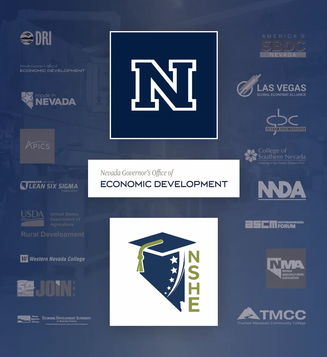 Manufacture Nevada is proud to partner with the University of Nevada, Reno, the University of Nevada, Las Vegas, and the Nevada System of Higher Education.