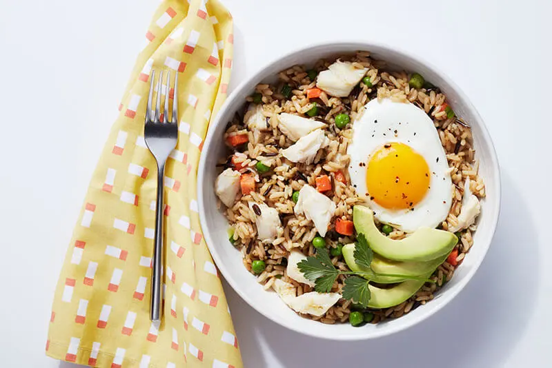 Fried Rice with Crab & OverEasy Egg Riceland