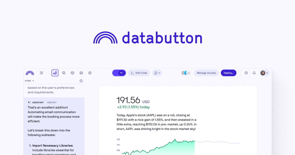 Databutton - Home