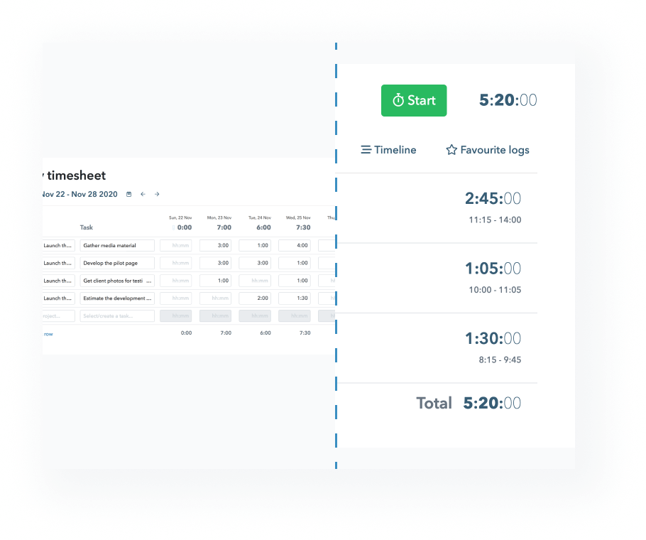 time tracking on my hours