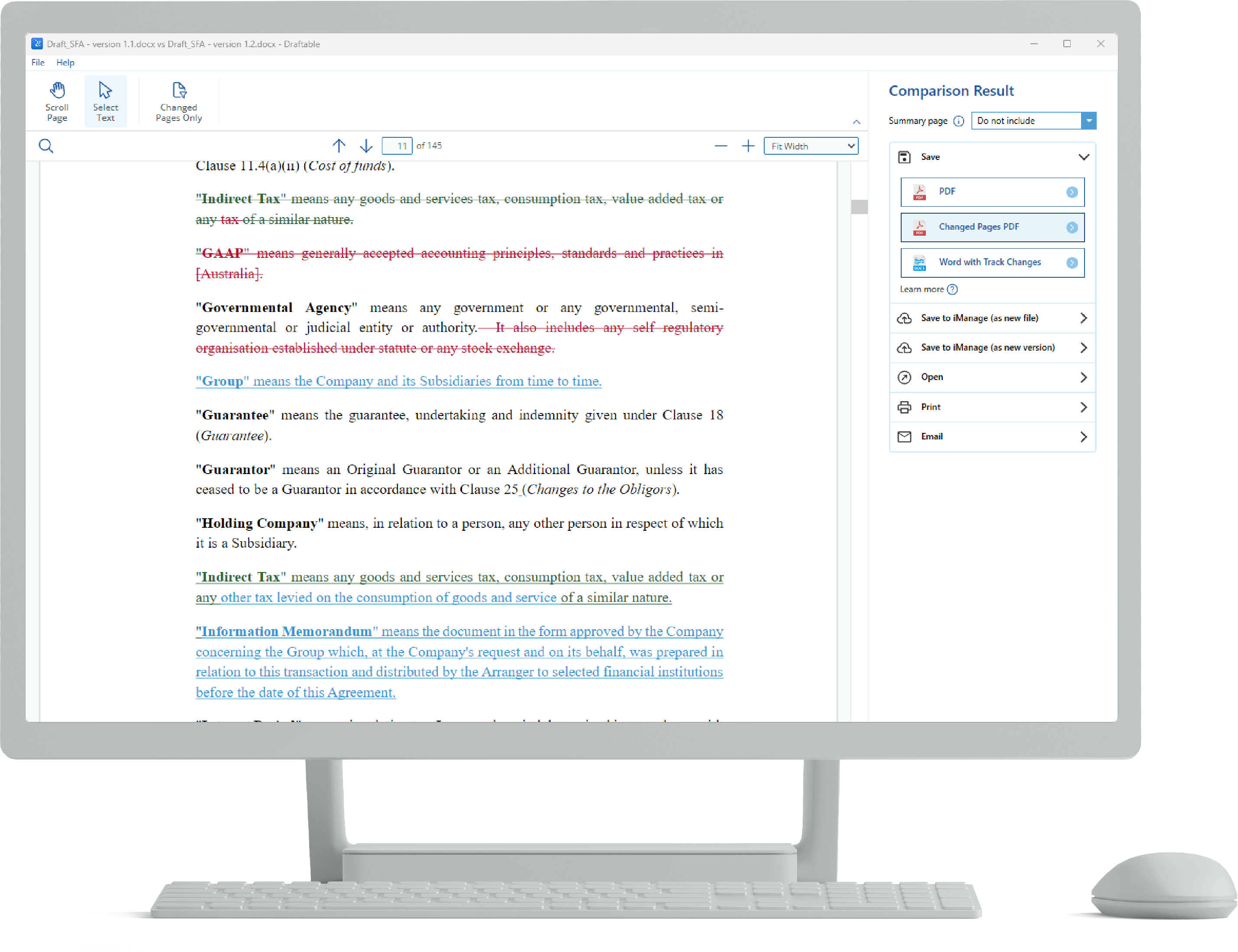 Draftable Legal documents.