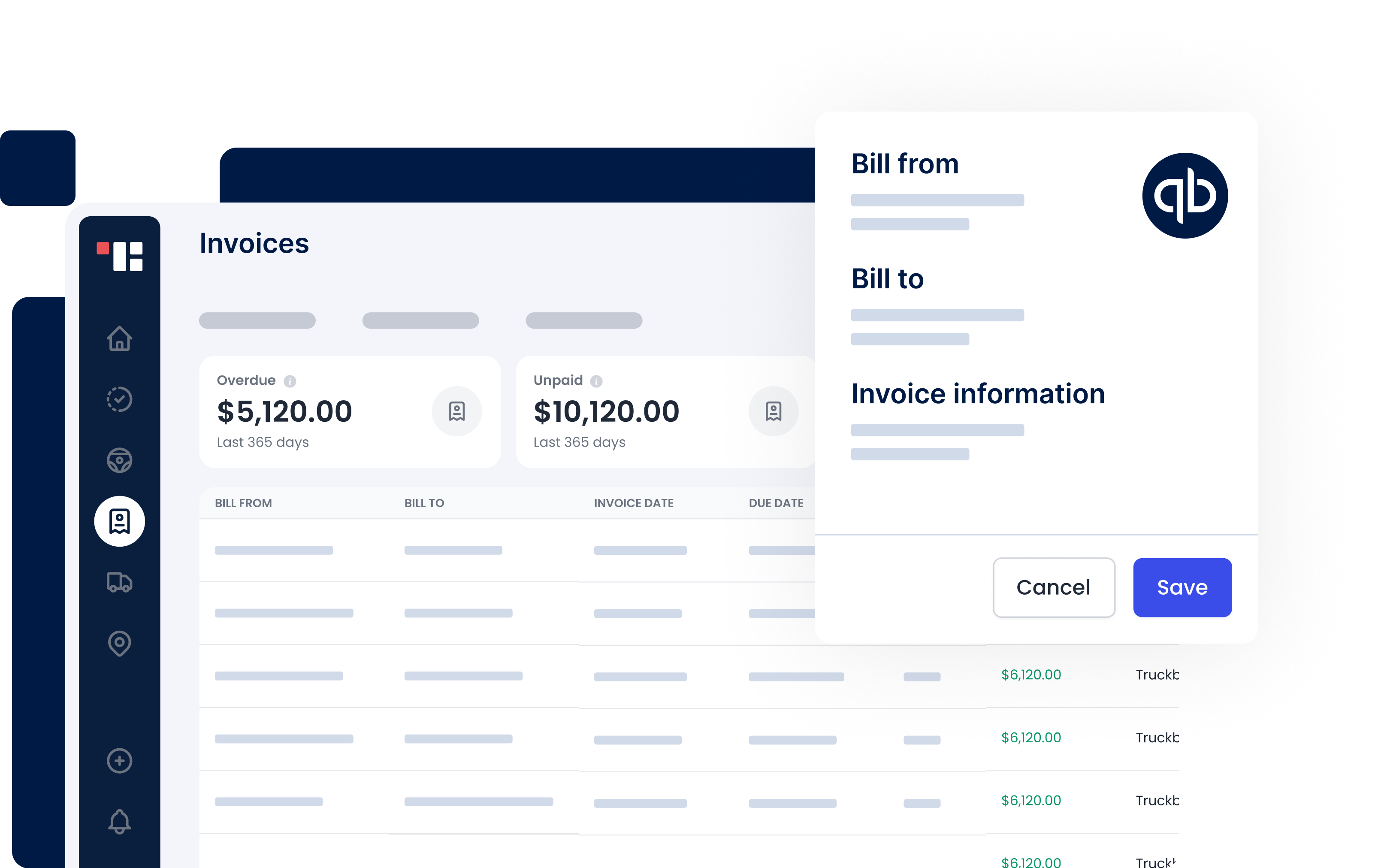 QuickBooks tailored for the trucking industry.