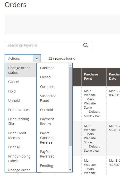 Advanced Order Status Magento 2 Extension Screenshots