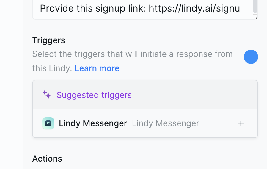 Ask Lindy to reply to emails for you, or set up triggers to respond to new emails.