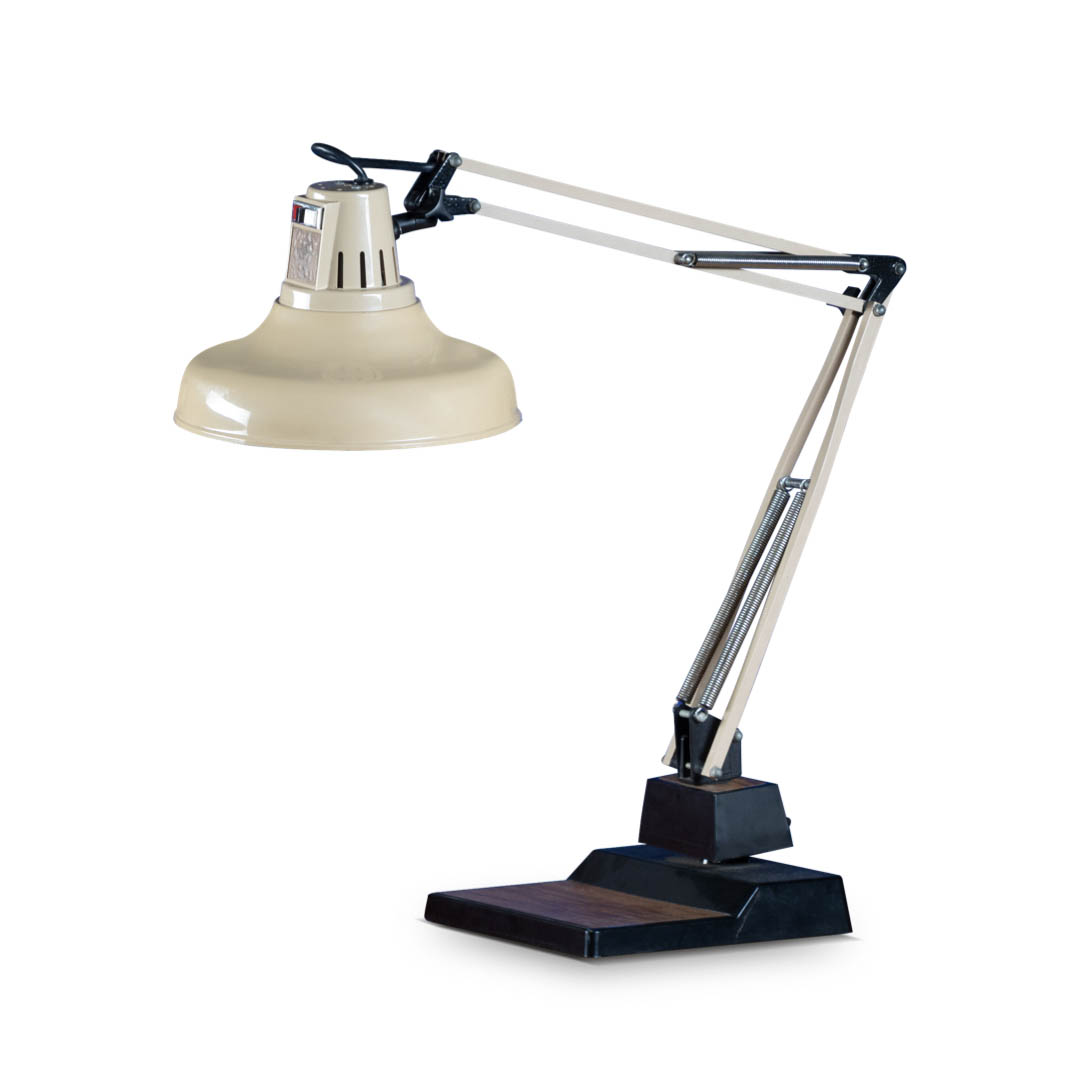 Metal MidCentury Cantilevered Desk Lamp, Electrix Stamford CT. HasModern