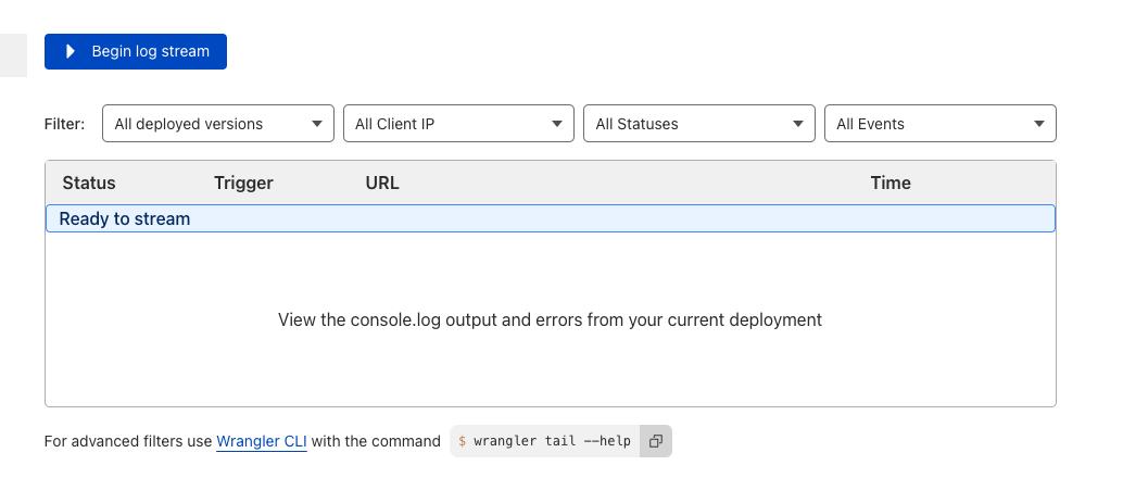 Cloudflare 工作日志