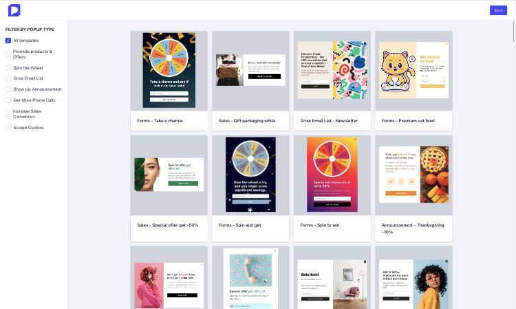 Plumpopup templates