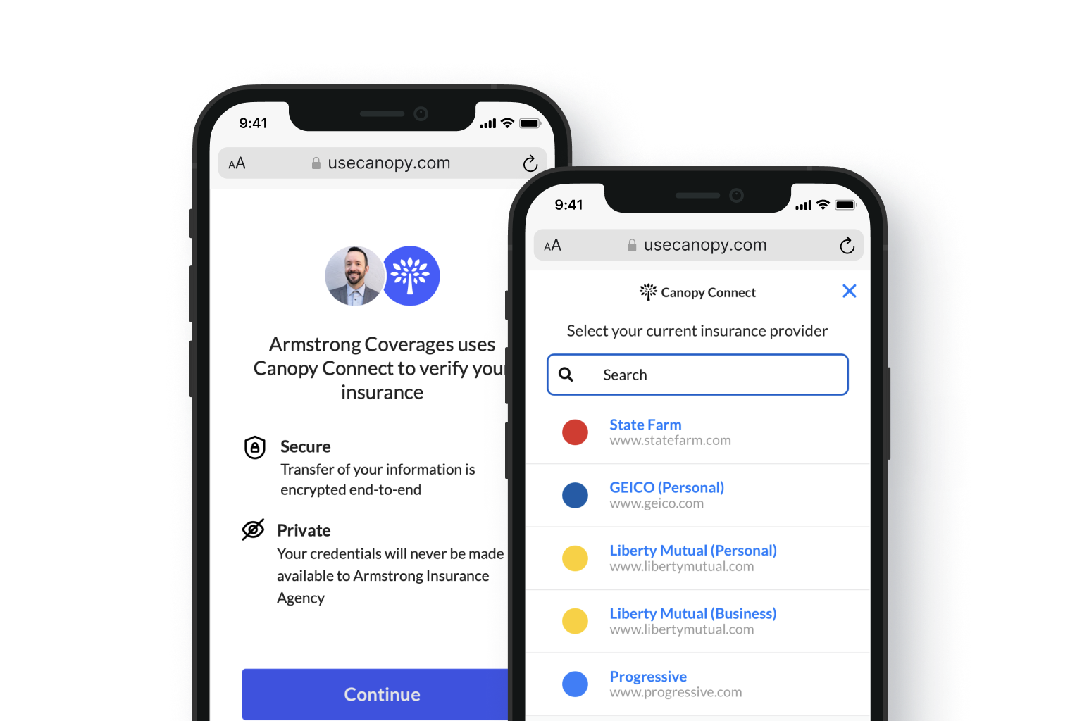 Canopy Connect for Insurance Agents | Collect Insurance Info
