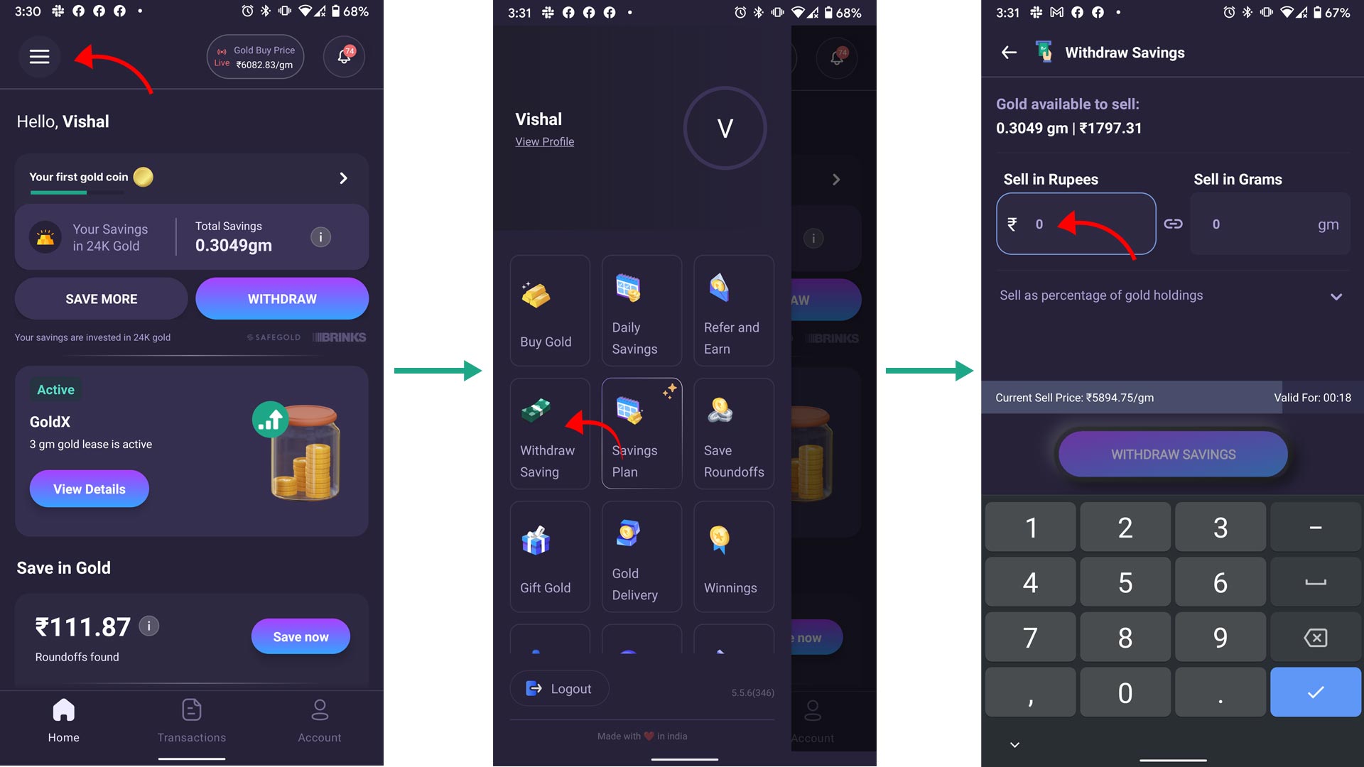 Jar 101 How to Withdraw or Sell Gold through the Jar App?