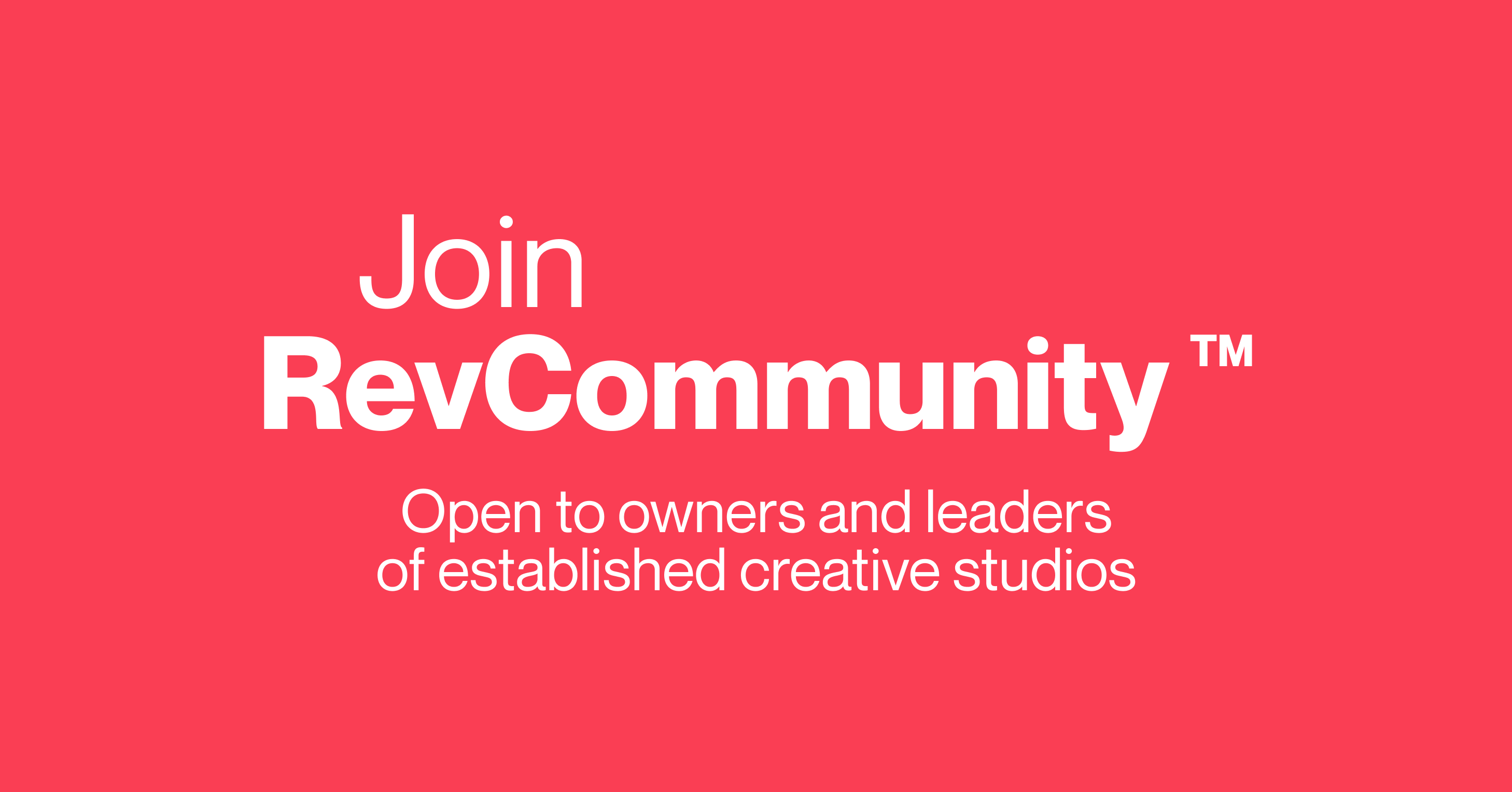 Join the society of exceptional creative leaders