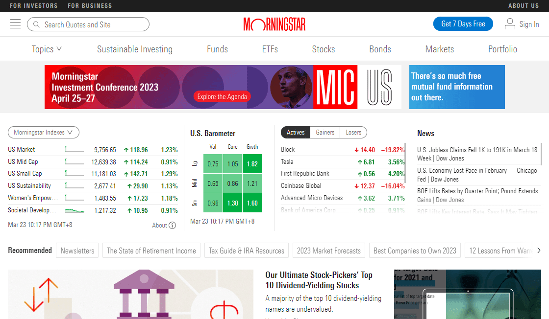Morningstar - Finance | Explore 10,000+ AI Tools & Explore Best ...