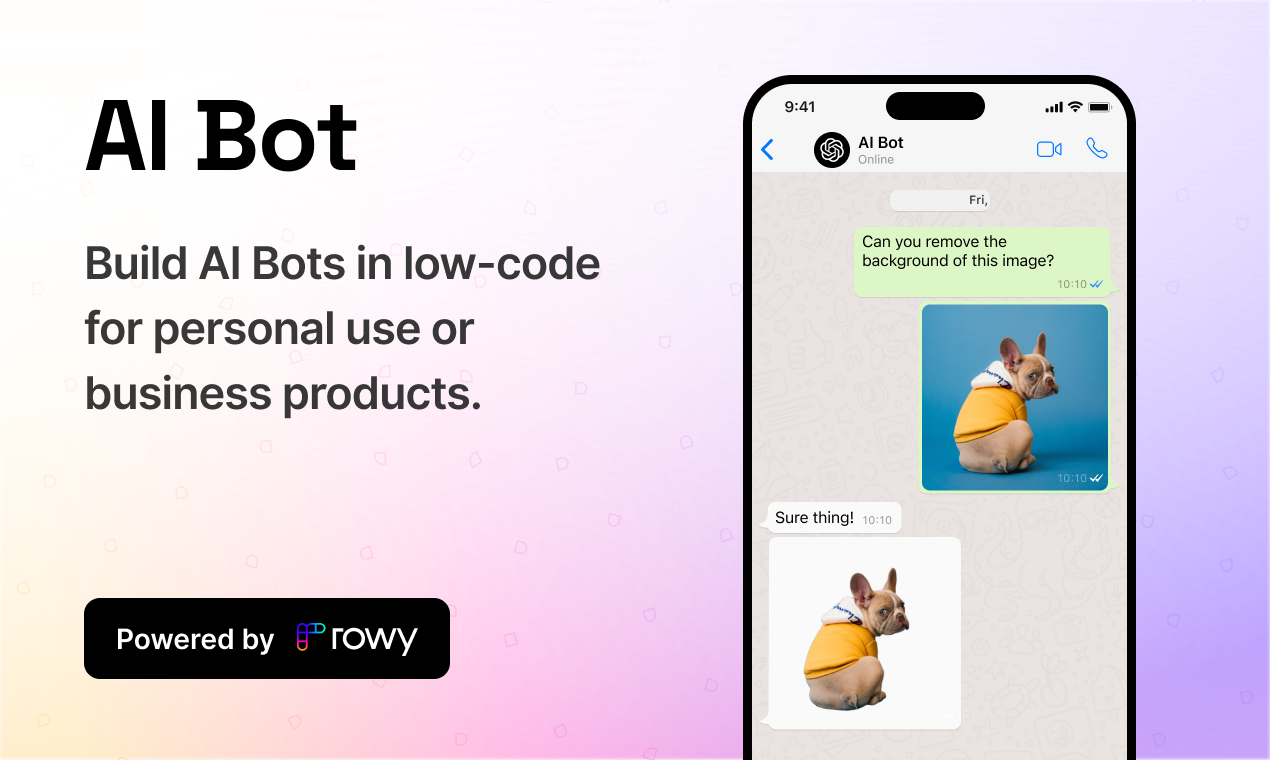 AI Bot - Build any ChatGPT AI Bot on Whatsapp