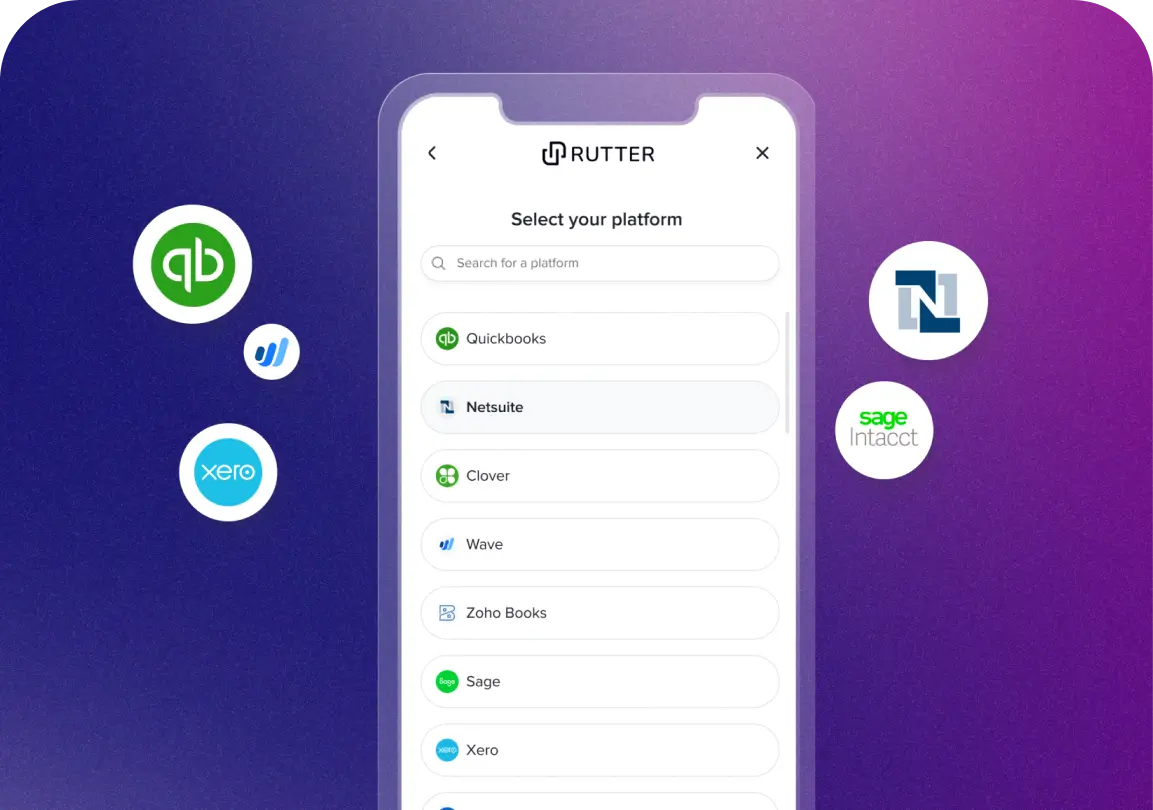 Rutter Unified API For B2B Financial Products