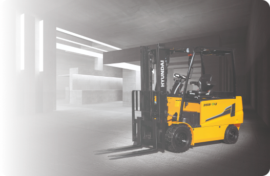 Produktmodell Hyundai Elektrostapler 35B-9U bei BAMAG Maschinen 2023.