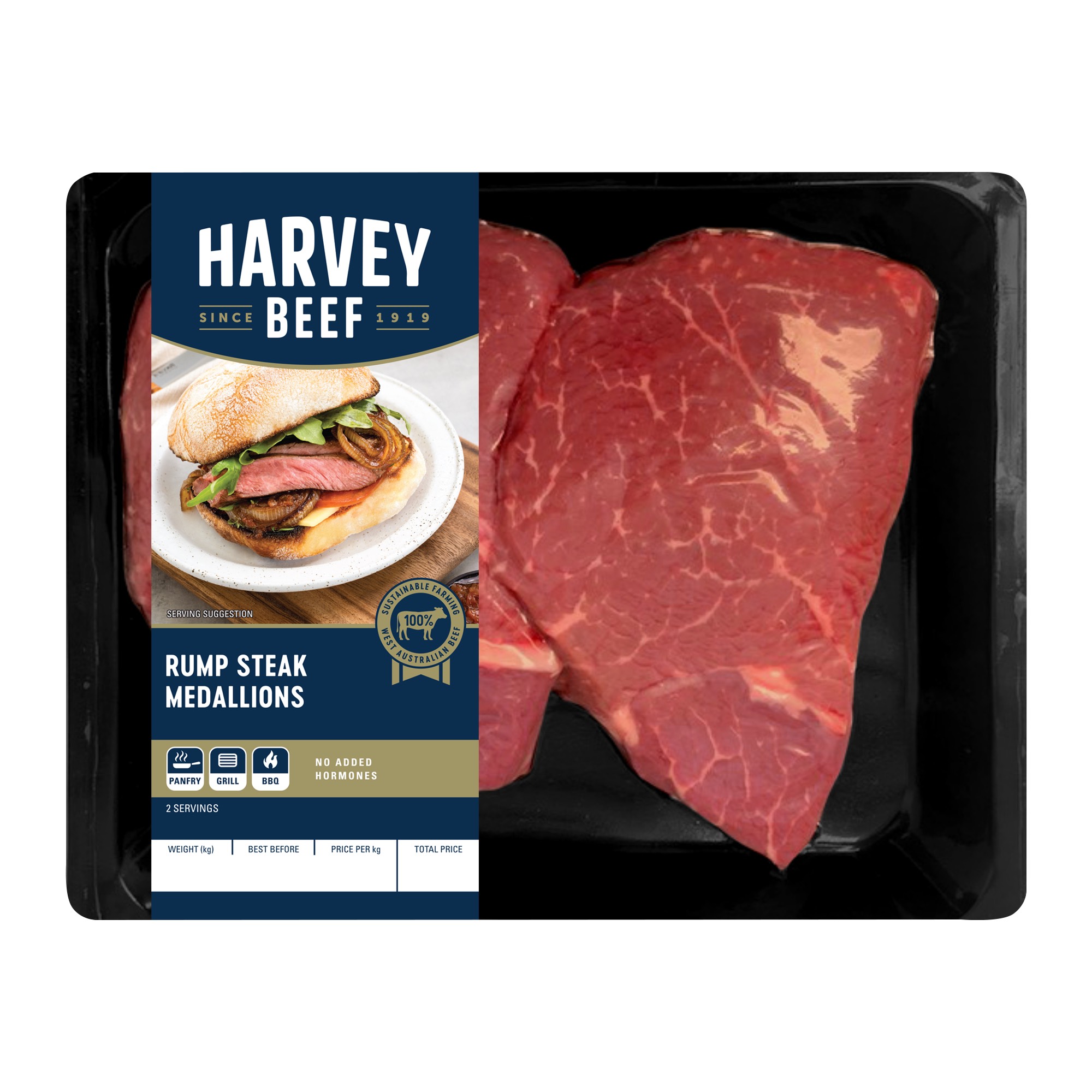 Harvey Beef Rump Steak Medallions Harvey Beef