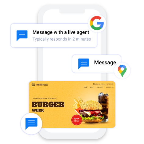 Google Business Messaging is free. There are no subscription fees or hidden costs.