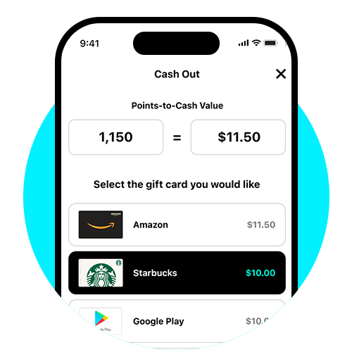 Earn points