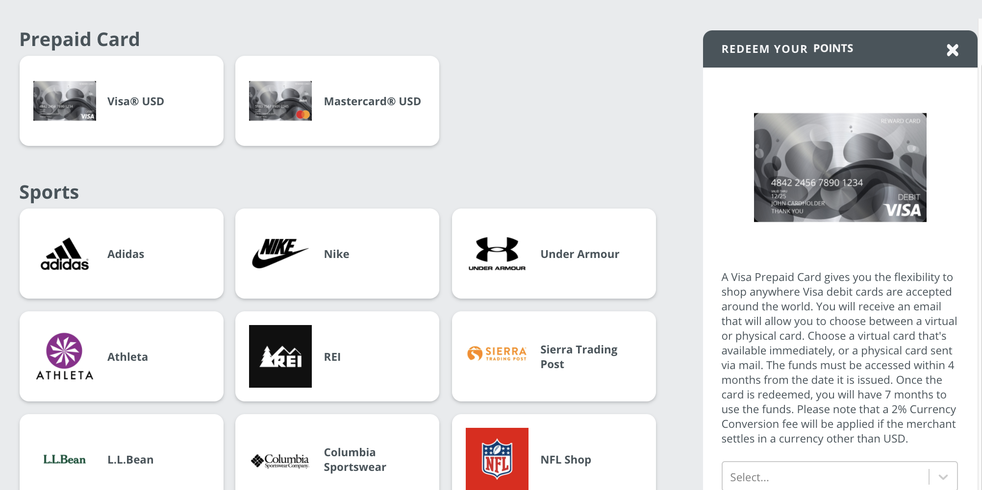Bonusly New to Bonusly's Reward Catalog Prepaid cards for the US and