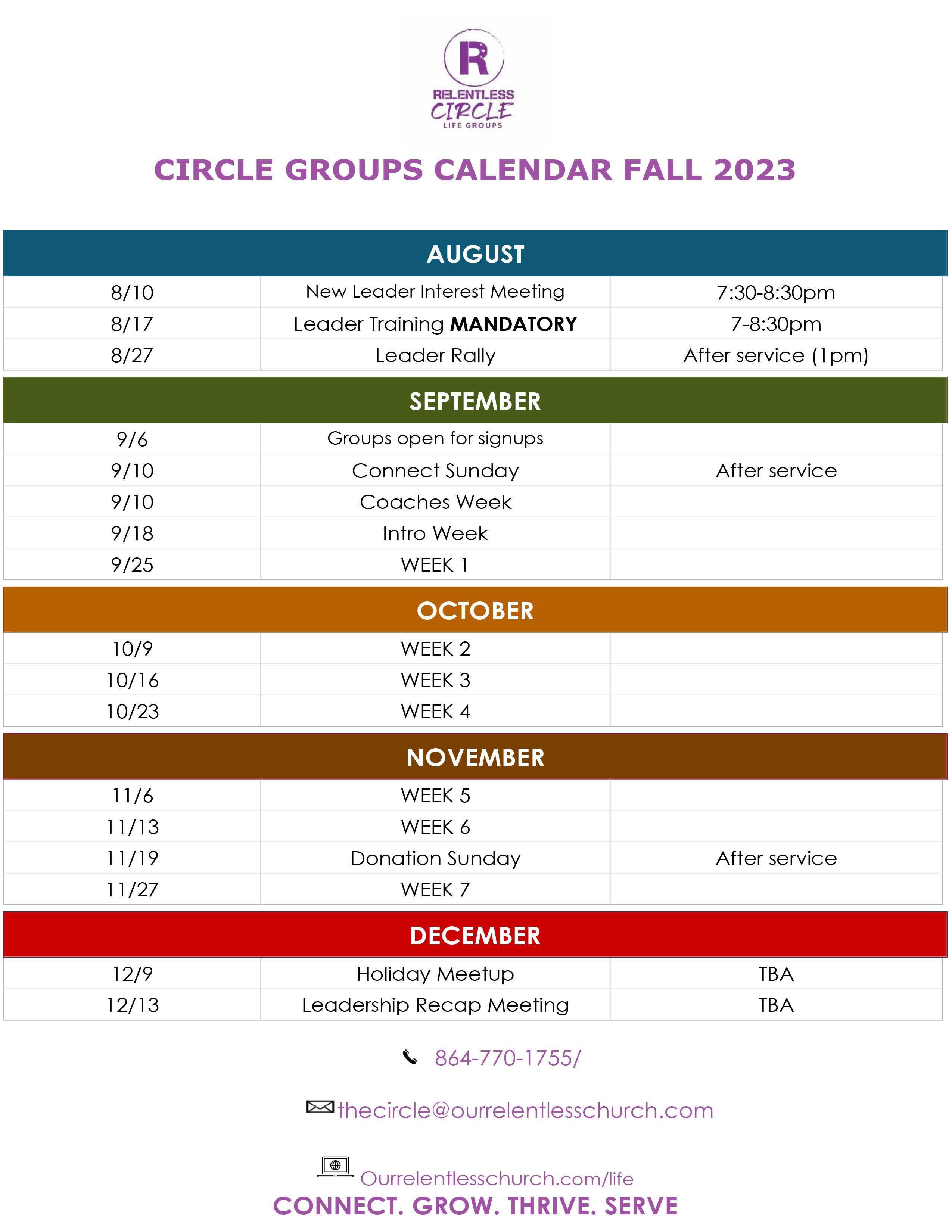 Circle Calender