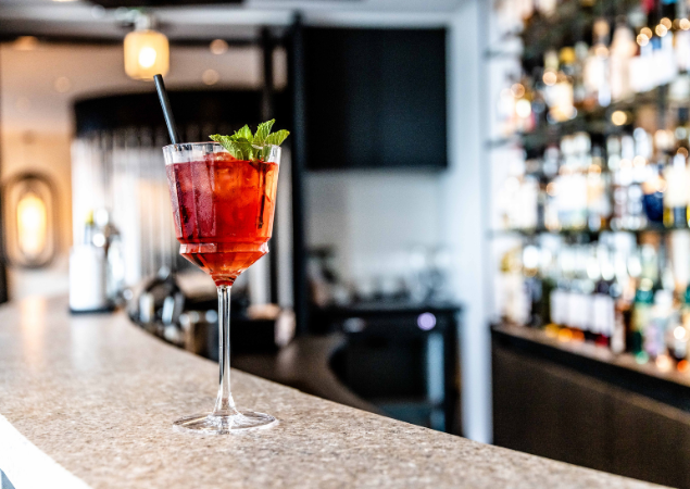 bar l'hotel de luxe Agapa bretagne bord de mer