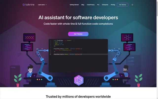 Tabnine reviewed and ranked on ToolTrove.ai
