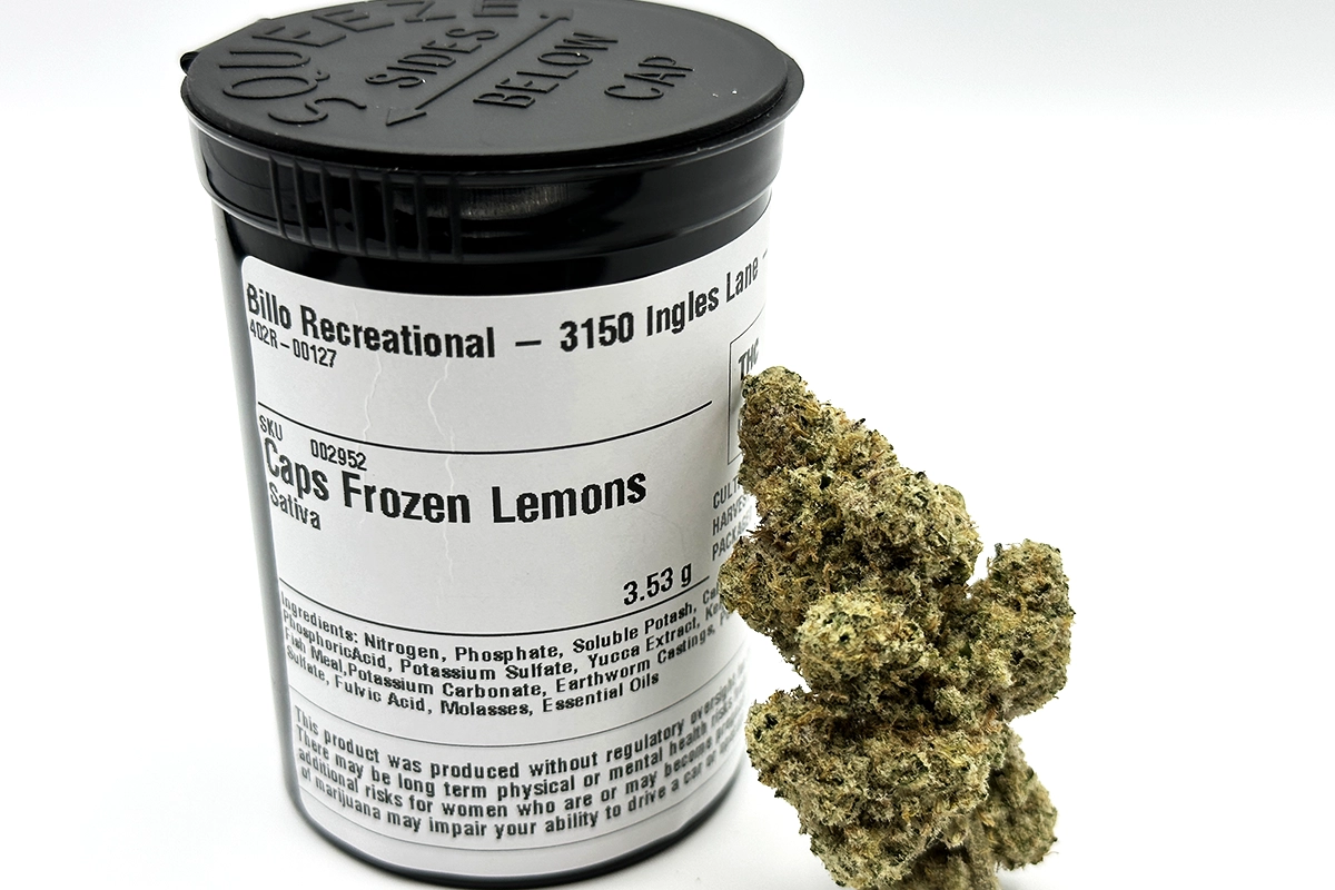 Billo Caps Frozen Lemons Flower Strain Review