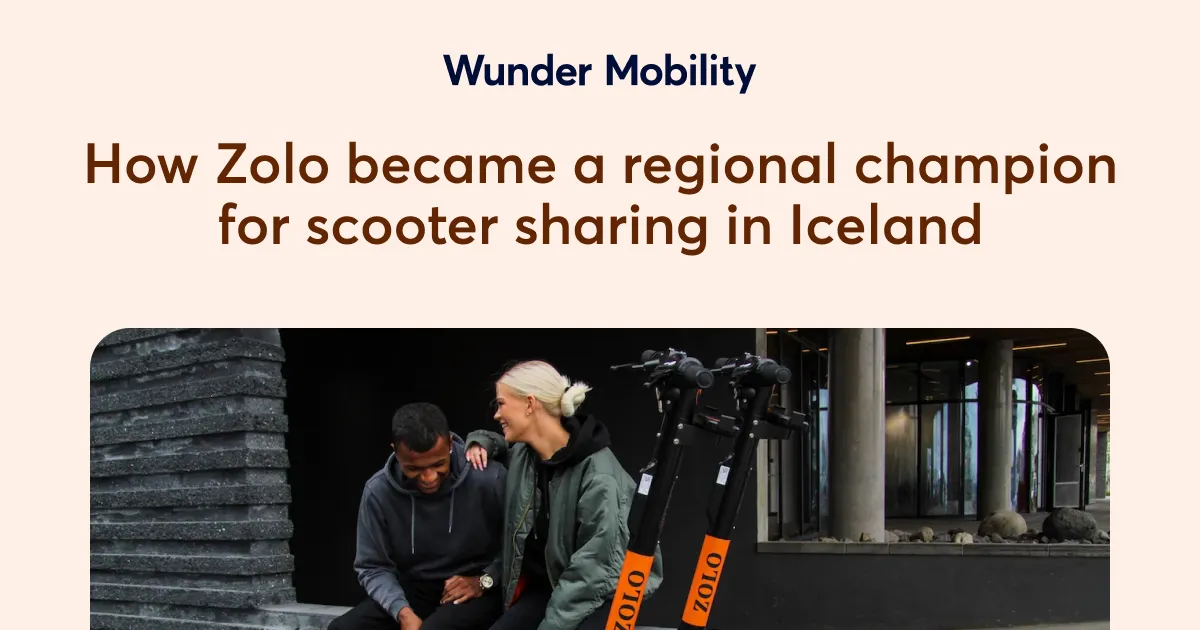 Our customer Zolo Wunder Mobility