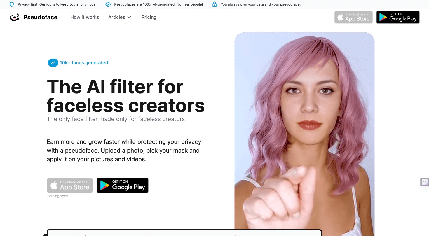 Pseudoface - AI Tool Reviews, Pricing and Alternatives 2024