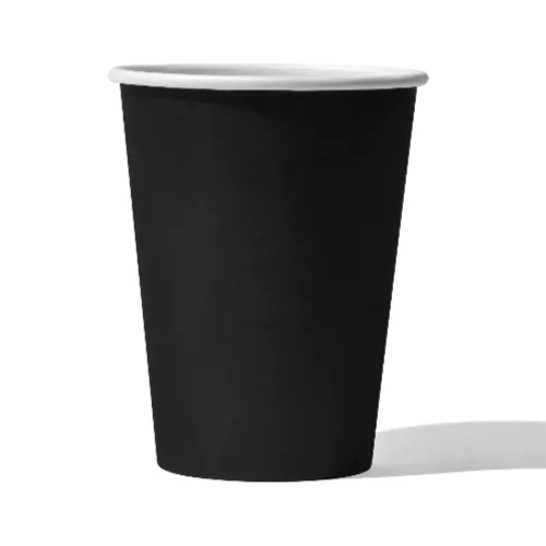 Black Paper Cup Mockup Without Lid