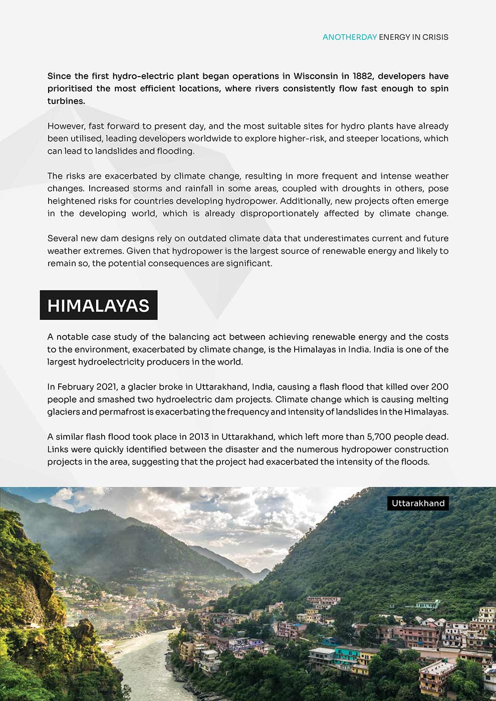 Energy in Crisis: The impact of climate change on the hydropower ...