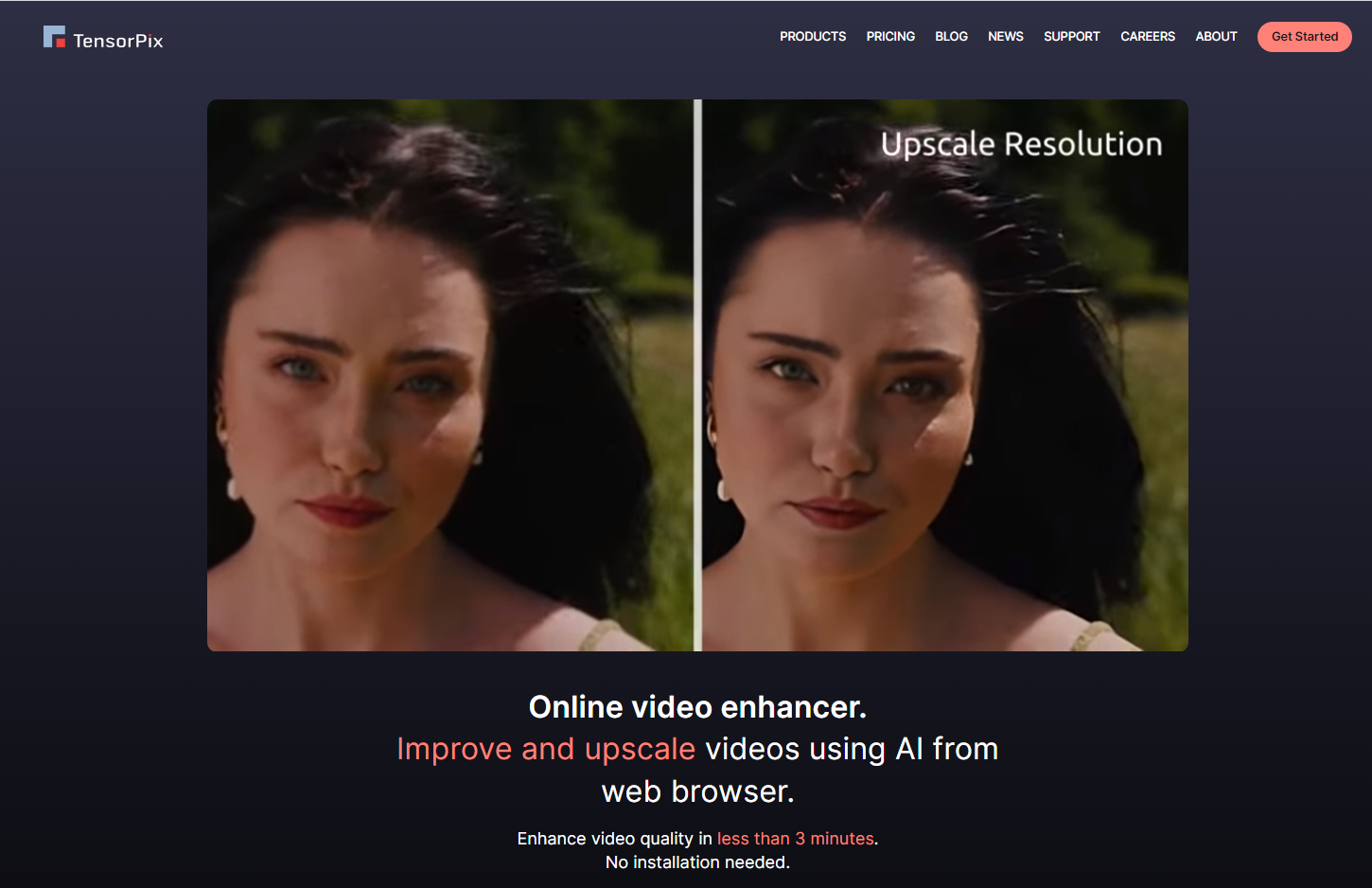 Tensor Video TensorPix: The Ultimate AI Video Enhancer