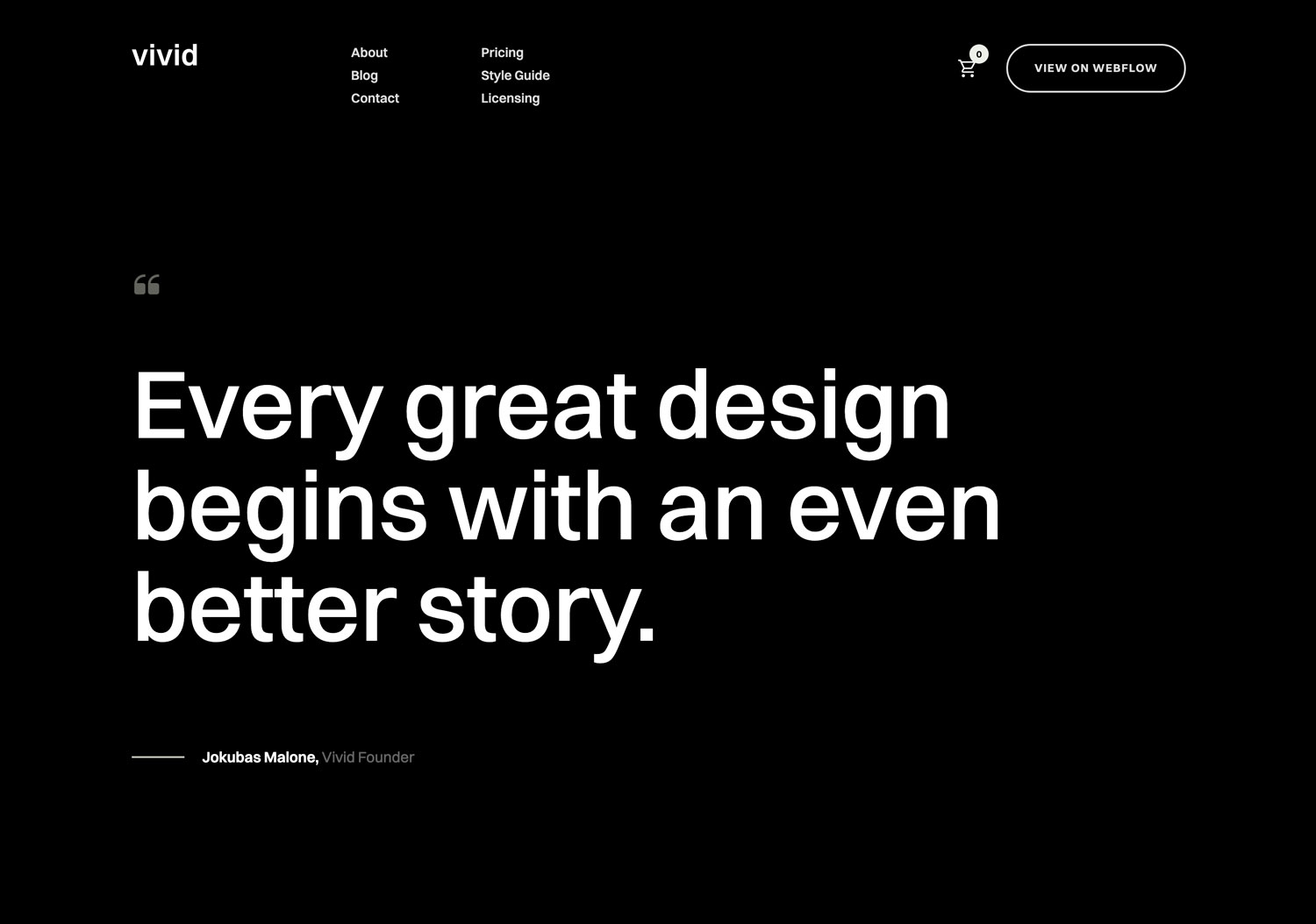 Creative multi-concept agency Webflow template.