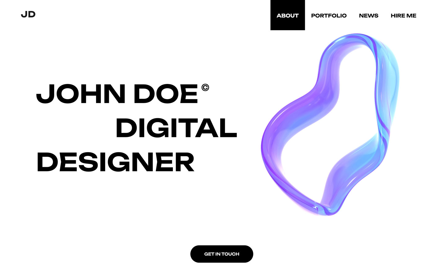 John X Portfolio Webflow Template