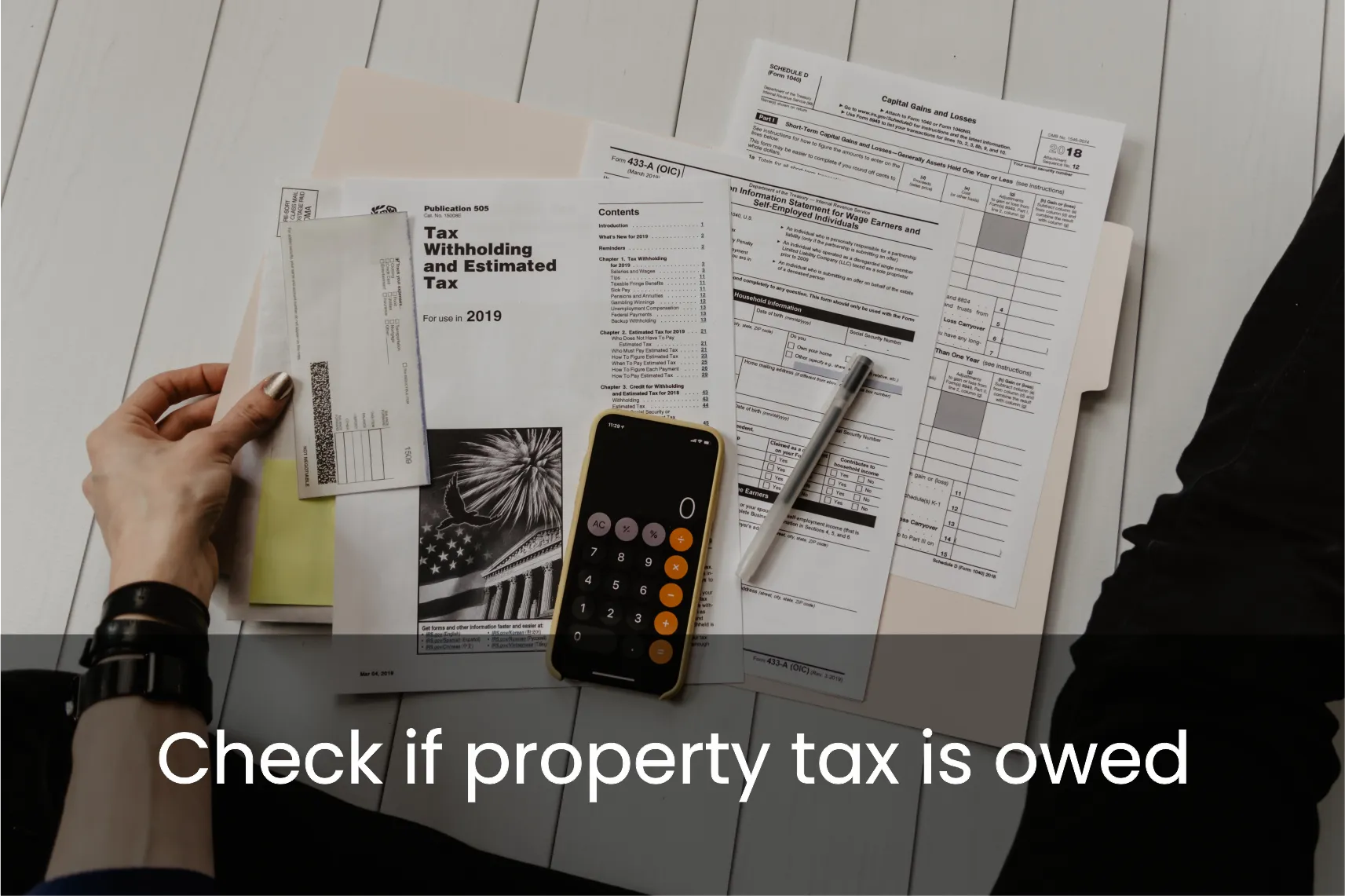 Check if property tax is owed